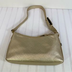 Marc & Marc by Sharif gold leather shoulder purse